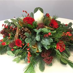 Festive Table Centre Red