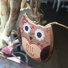 Best Mum Hanging Owl 