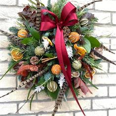 Rustic Christmas Door Garland 