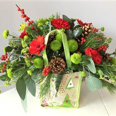 Florist Choice Christmas Jute Bag