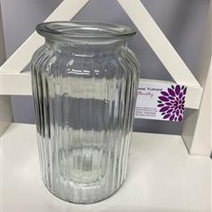 Clear Sweetie Jar vase 
