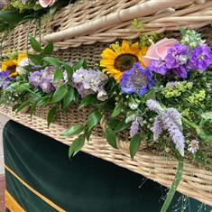 Full Flower Casket Garland 