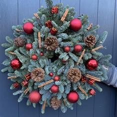 Red Theme Door Garland