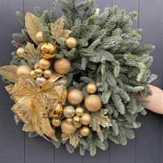 Gold Spray Door Garland
