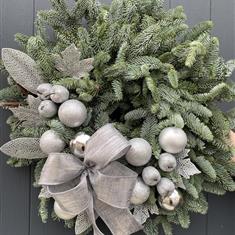 Silver Spray Door Garland