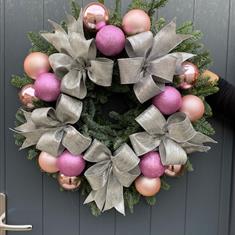 New for 2025 Bows &amp; Baubles Pink &amp; Silver 