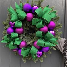 New for 2025 Bows &amp; Baubles Purple &amp; Green 