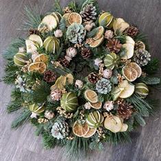 New for 2025 Luxury Door Garland in Greens