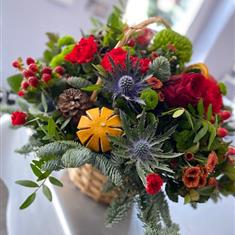 Florist Choice Christmas Basket Arrangement